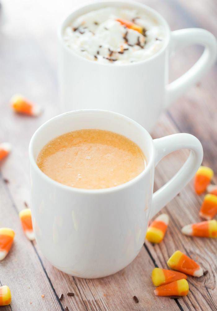 Candy Corn Hot Chocolate